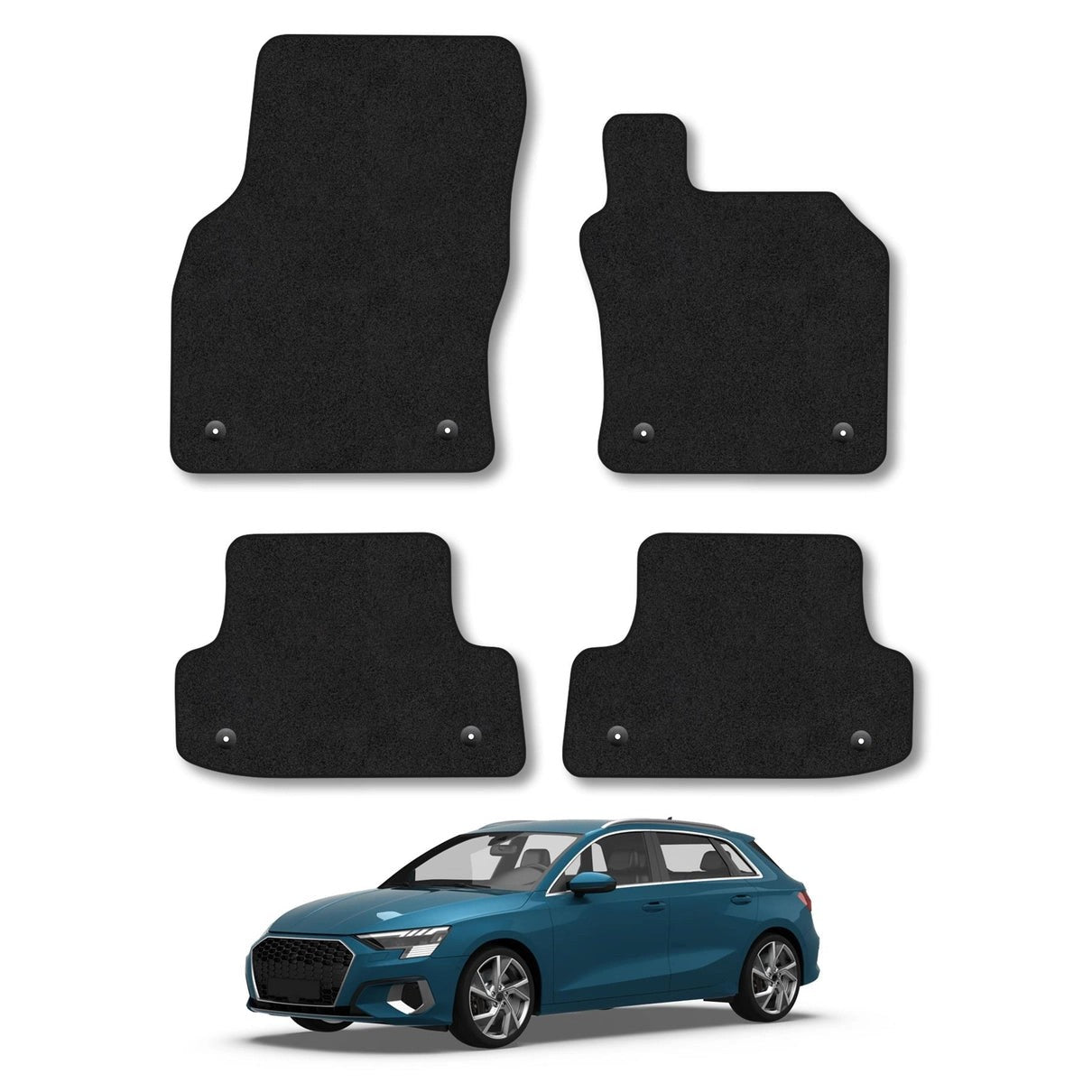 AudiA3CarMats8FloorFixings(2012-Onwards)