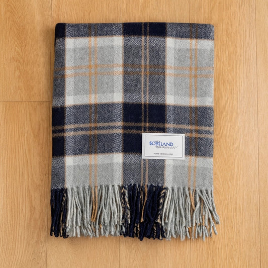 BannockbaneSilverWoolCheckThrow
