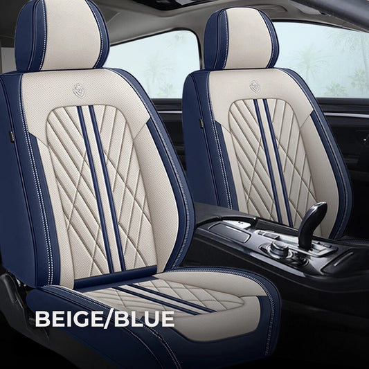 Beige&BlueSeatCovers