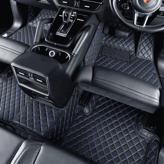 Black&BlueLuxuryDiamondCarFloorMats