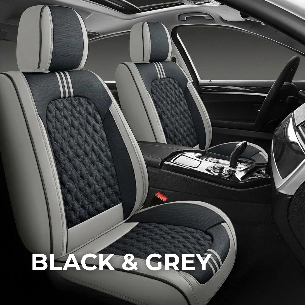 Black&GreyCarSeatCovers