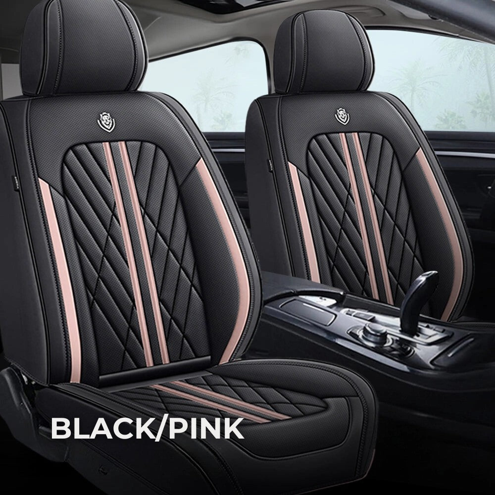 Black&PinkSeatCovers