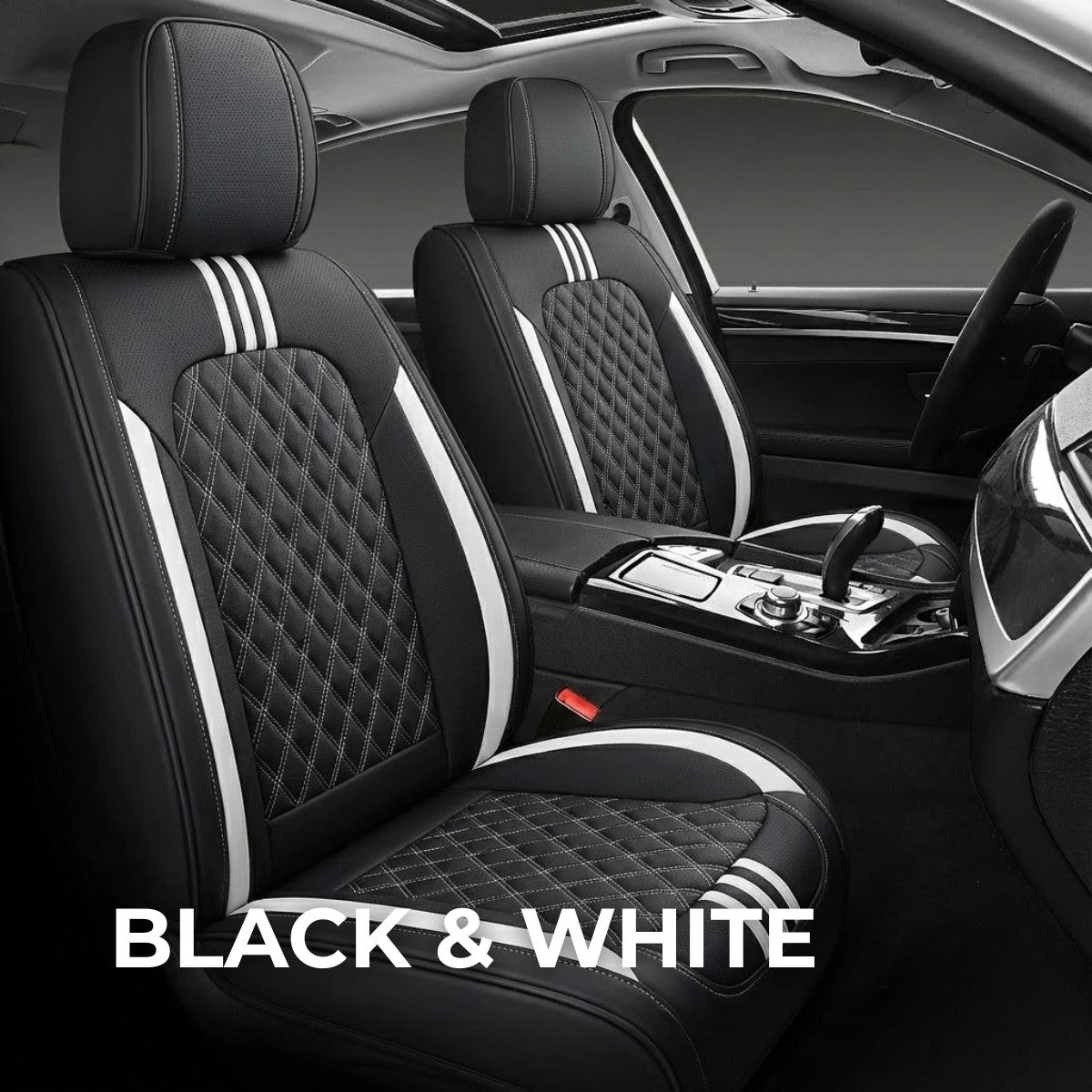 Black&WhiteCarSeatCovers