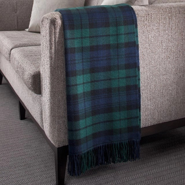 BlackWatchTartanLambswoolThrow