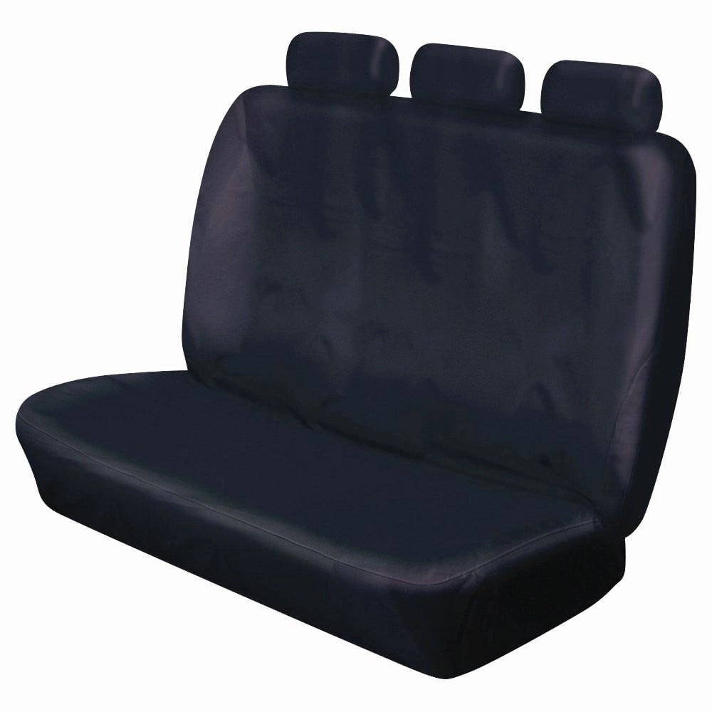 CosmosHeavyDutyTripleBenchPassengerVanSeatCover-Black