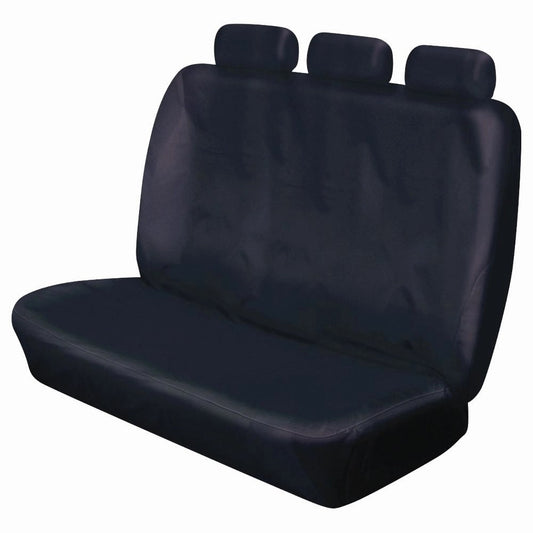 CosmosHeavyDutyTripleBenchPassengerVanSeatCover-Black