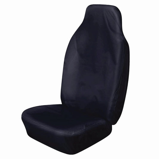 CosmosHiBackHeavyDutySingleFrontVanSeatCover-Black