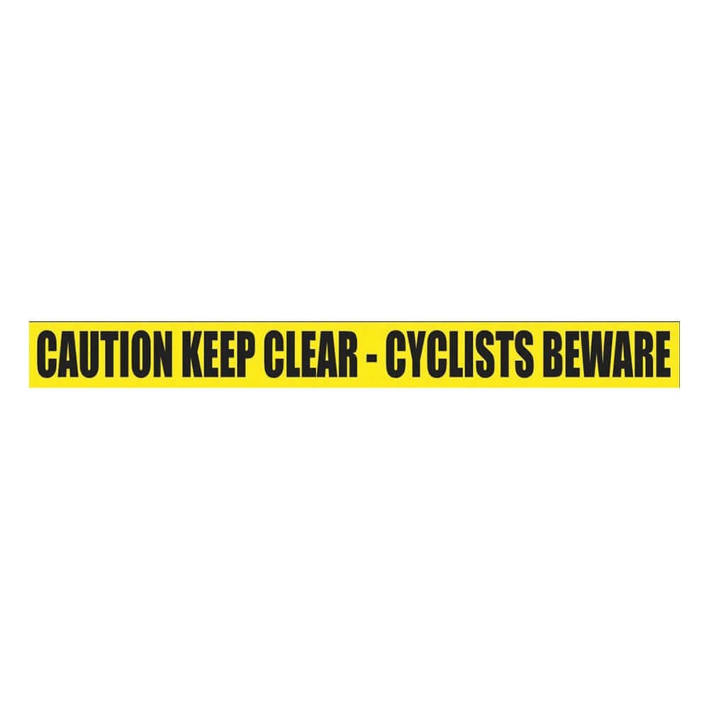 CyclistWarningSideRailSign-1200mmX100mm