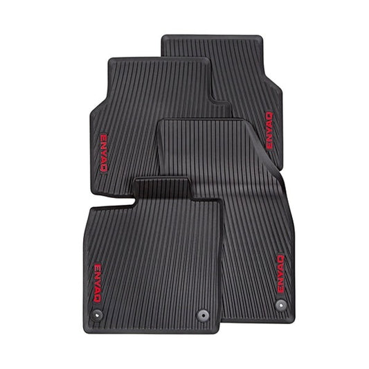 EnyaqallWeatherMats-Setof4withRedLogo