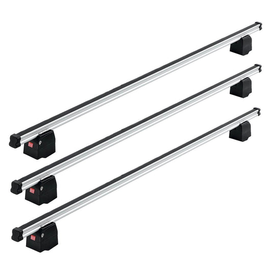 FabbriAluminium3BarRoofRackforVauxhallVivaro(SWB)L1(LowRoof)H12001-2014(150KgLoadLimit)