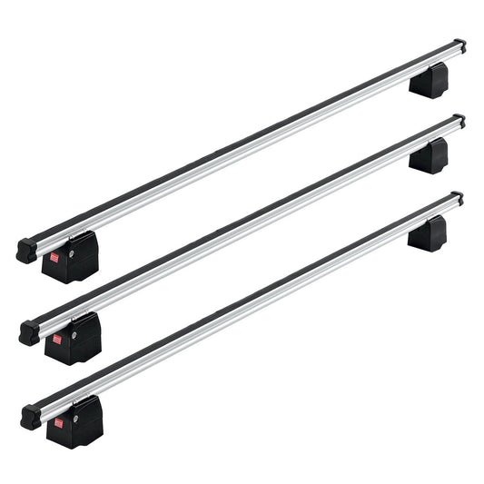FabbriAluminium3BarRoofRackforFiatDucato(LWB)L3(ExtraHighRoof)H31994-2006(150KgLoadLimit)