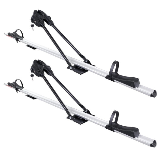 FabbriBICI3000Twin-PackAluminiumRoofMountBikeCarriers-Silver