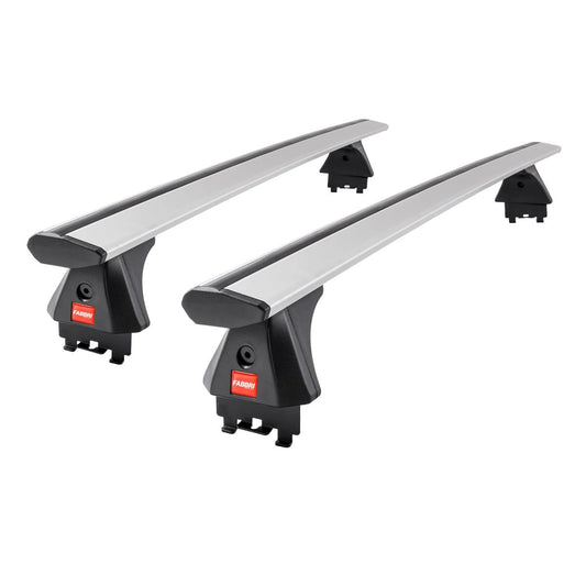 FabbriVivaSilverAluminiumRoofBarstofitMercedesCClassCoupe(C204)2011-2015(FixedPointRoof)