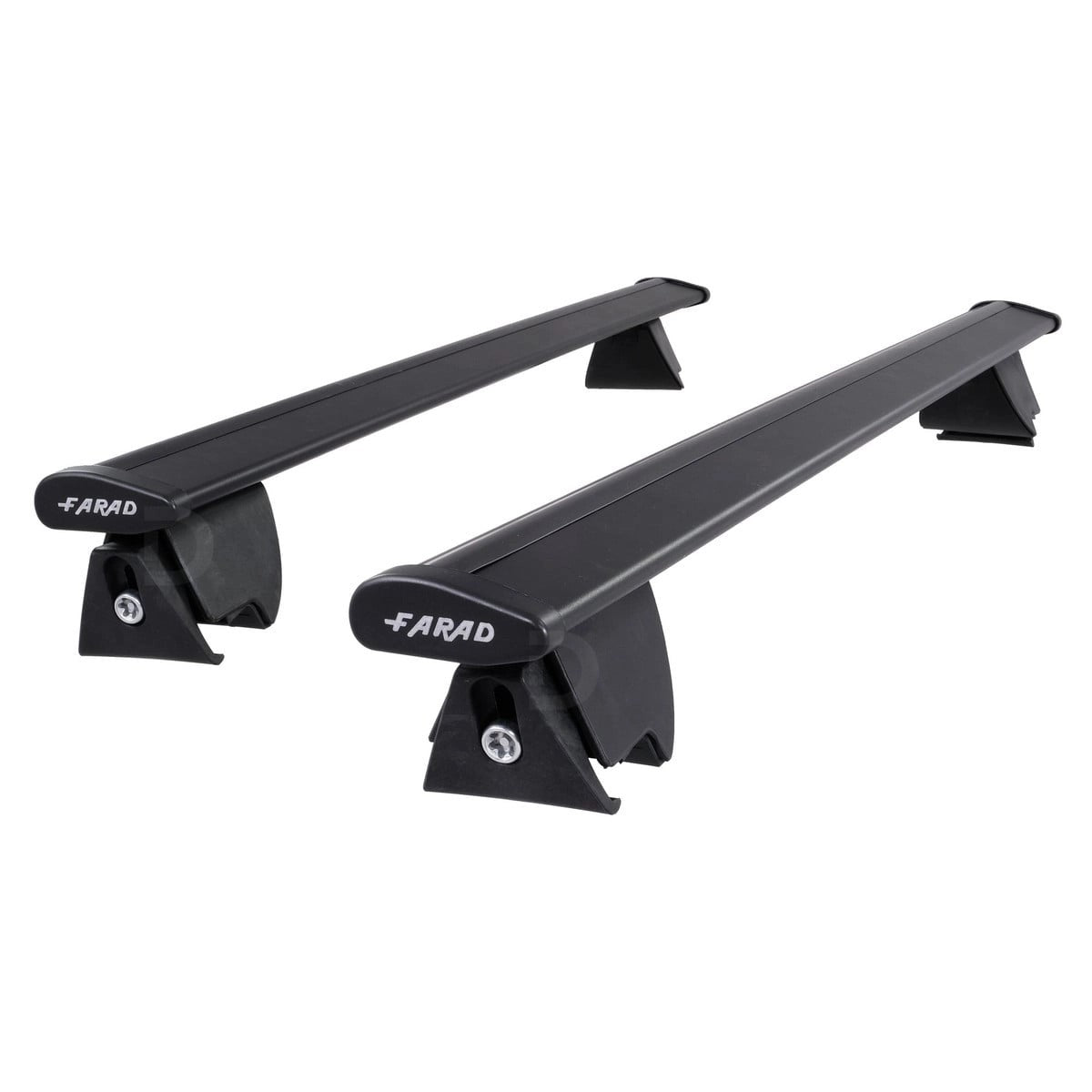 FaradHiloWingBlackAluminiumRoofBarstofitAudiA6Avant(C6)2005-2011(ClosedRoofRails)