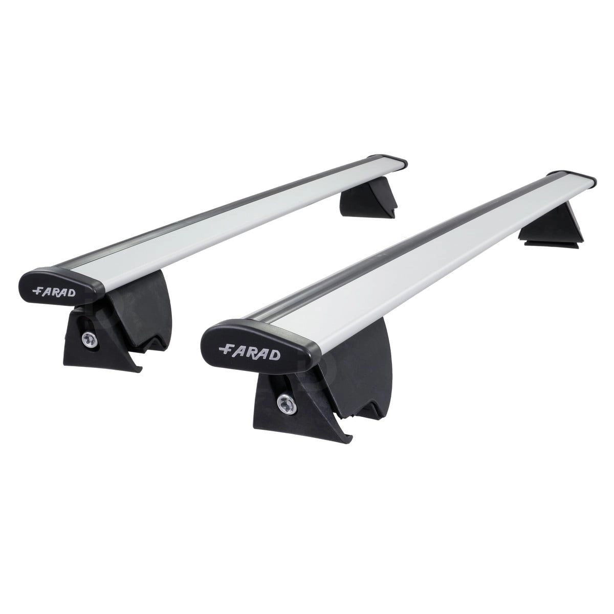 FaradHiloWingSilverAluminiumRoofBarstofitBMWX6(F16)2015-2019(ClosedRoofRails)