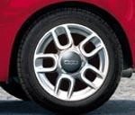 Fiat500Single15"AlloyWheel5-DoubleSpokeDesign2008-2015"