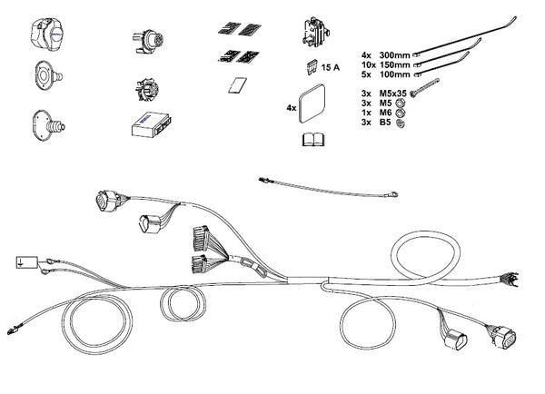 FiatDobloTowingConnectionWiringSystem7/13PIN