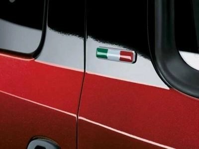 FiatItalianFlagBadgesx2