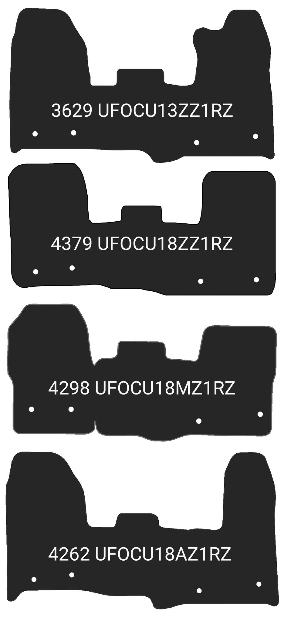 FitsFordCustom2013-2023CrewCabRubberMats
