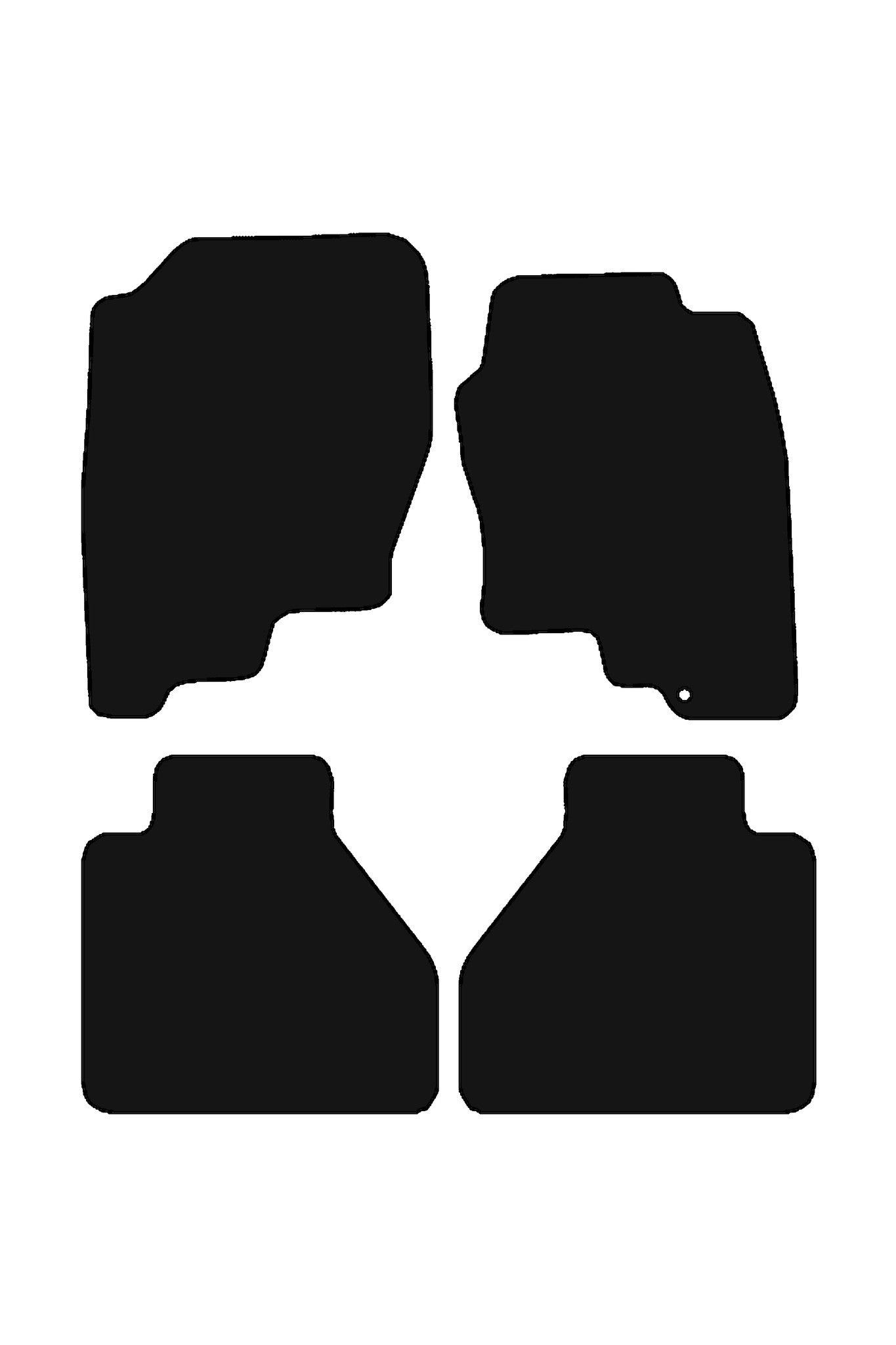 FitsNissanNavara2005-2010Front&RearRubberMats