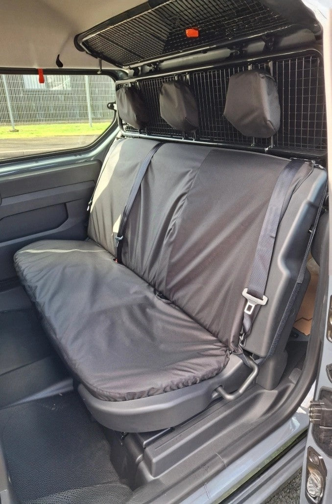 FitsRenaultKangoo2022+RearTripleFoldingBulkheadSeatCovers