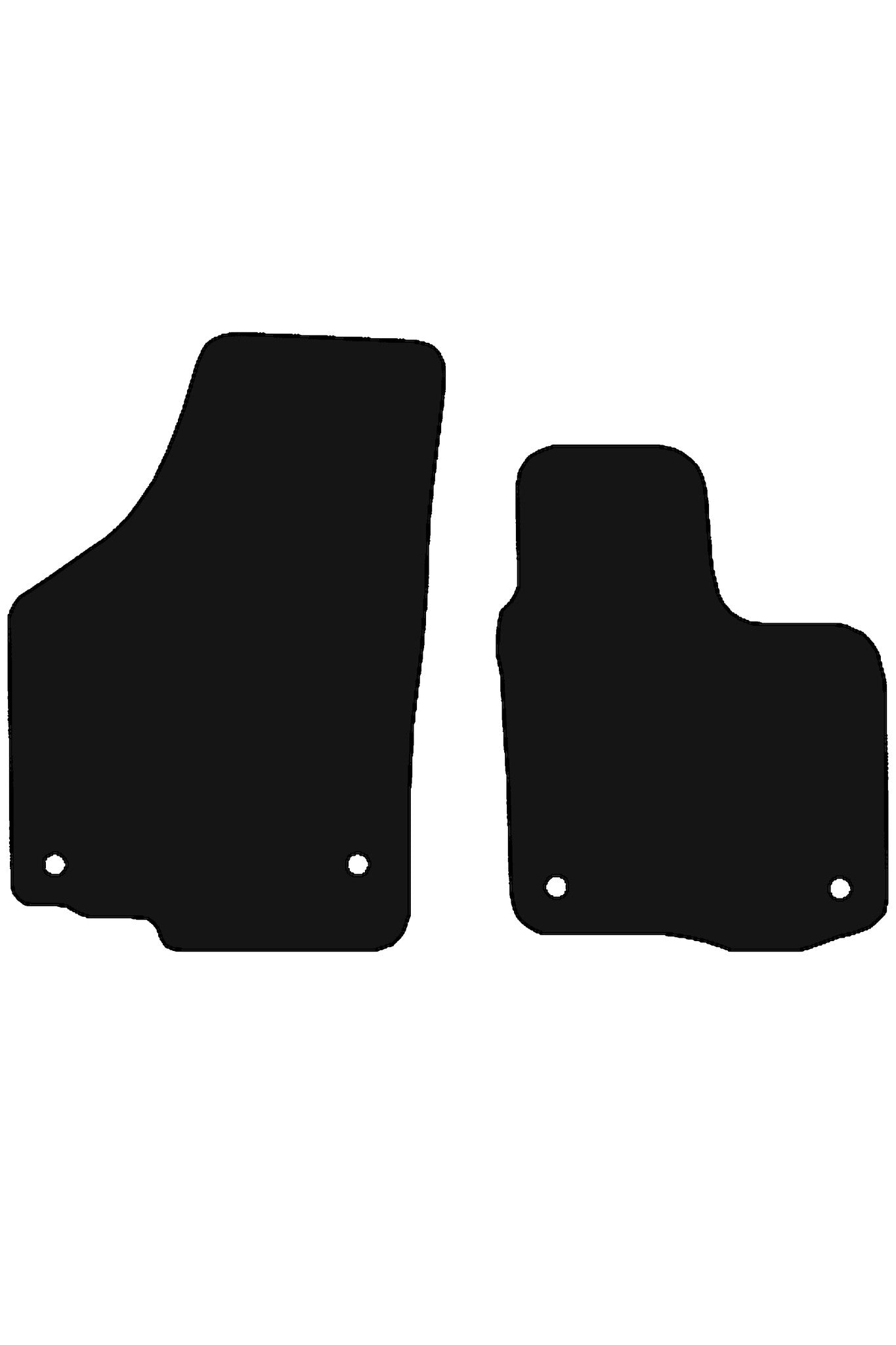 FitsVWVolkswagenCaddy2004-2021FrontPairRubberMats