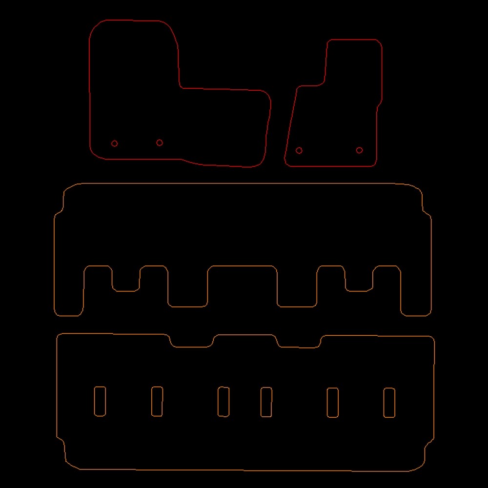 FordTourneo2019to2023CustomMinibusAutomaticL1SWBVanMatsfullset-Passclips17.5cmFloorMats