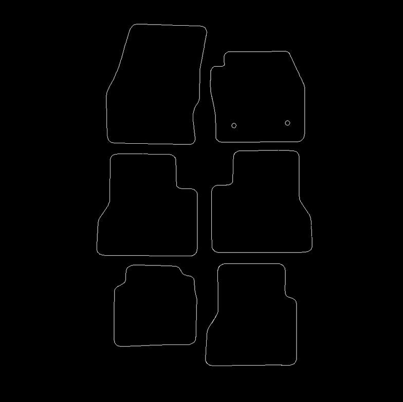 FordTourneoConnect2014to2018GrandMinibus6pcFloorMats