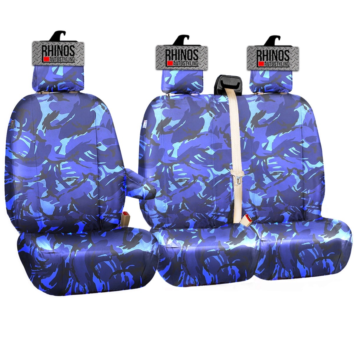 FORDTRANSITCUSTOM2013-2022-TAILOREDVANSEATCOVERSHEAVYDUTYBLUECAMOUFLAGESale