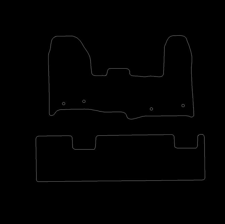 FordTransitCustom2018to2020AutomaticwithRearforsingleslidingdoorFloorMats