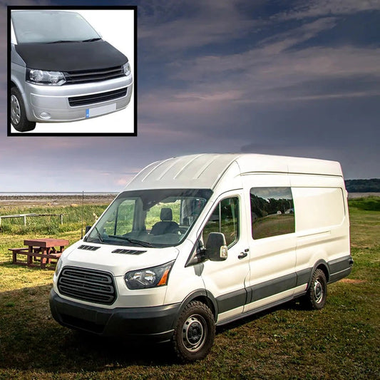 FordTransitVanMK8(Inc.Tipper)FullBonnetBra(2014-2020)Black