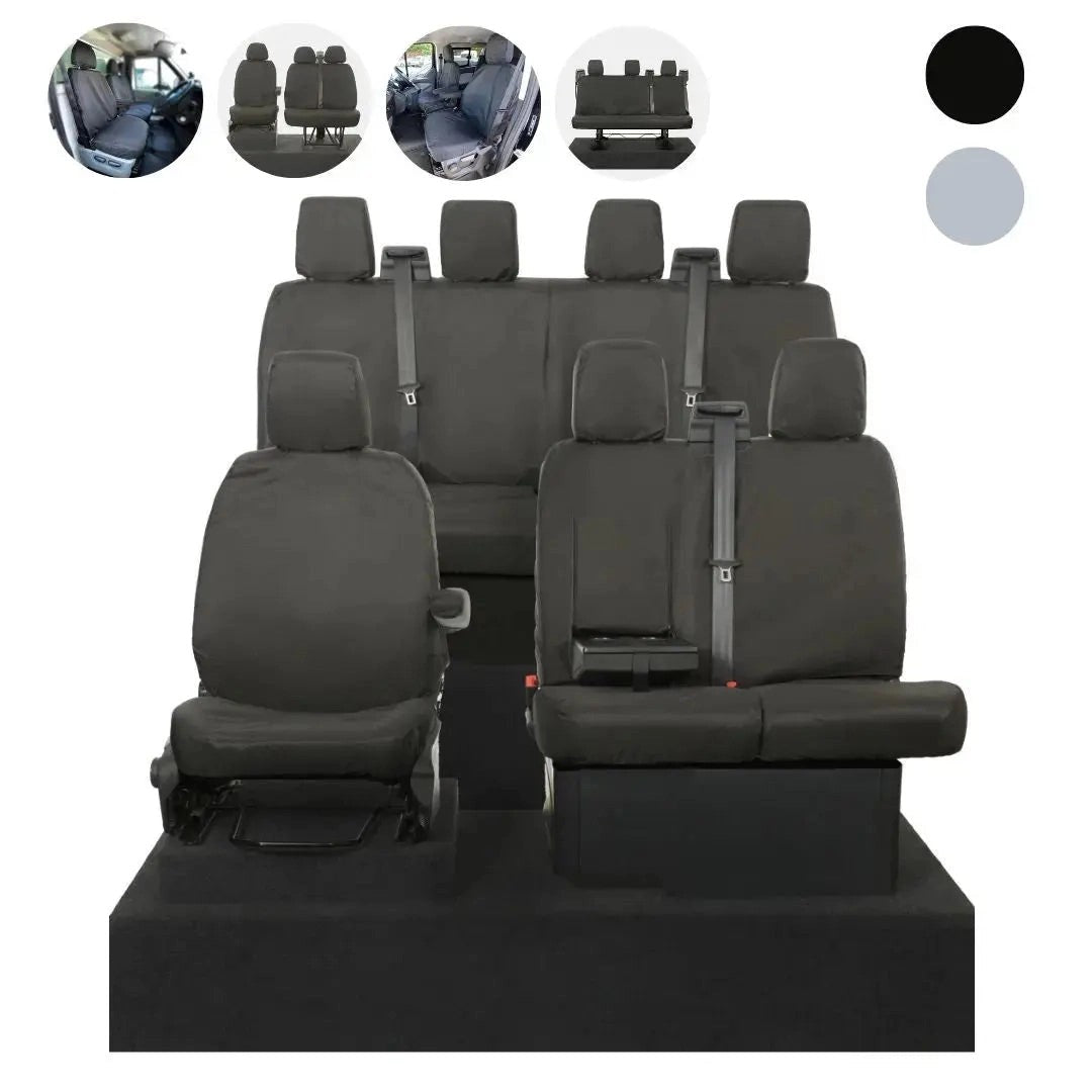 FordTransitVanSeatCovers(IncE-Transit)Cotton-BackedPU
