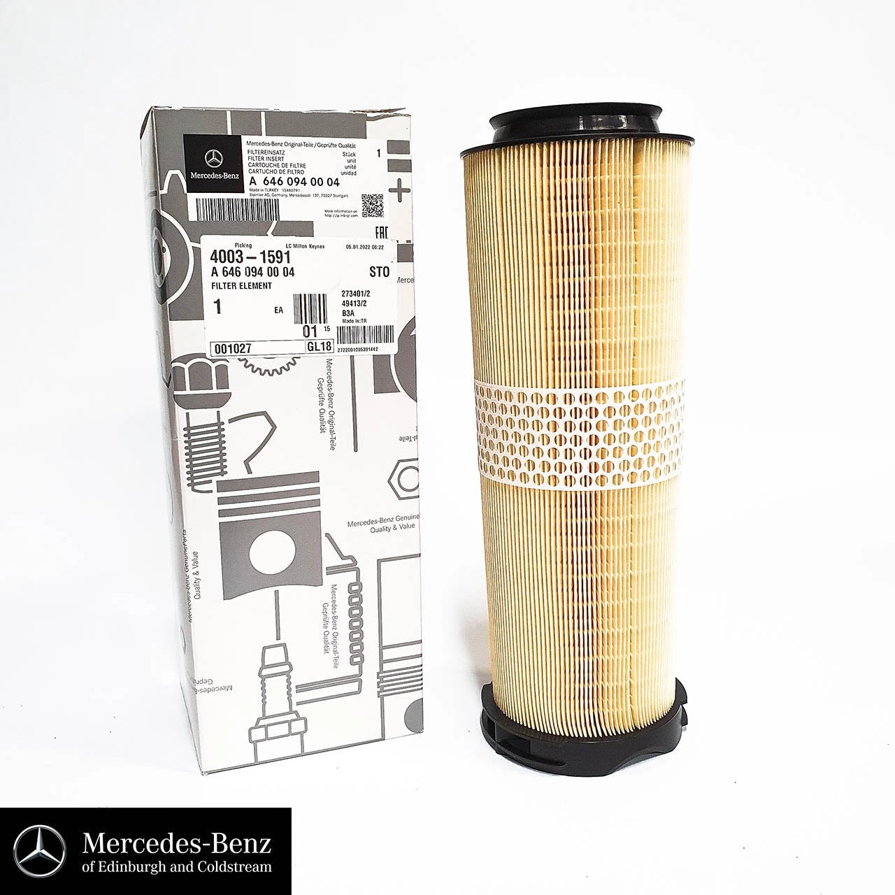 GenuineMercedes-BenzAirFilterForDieselOM646Engines