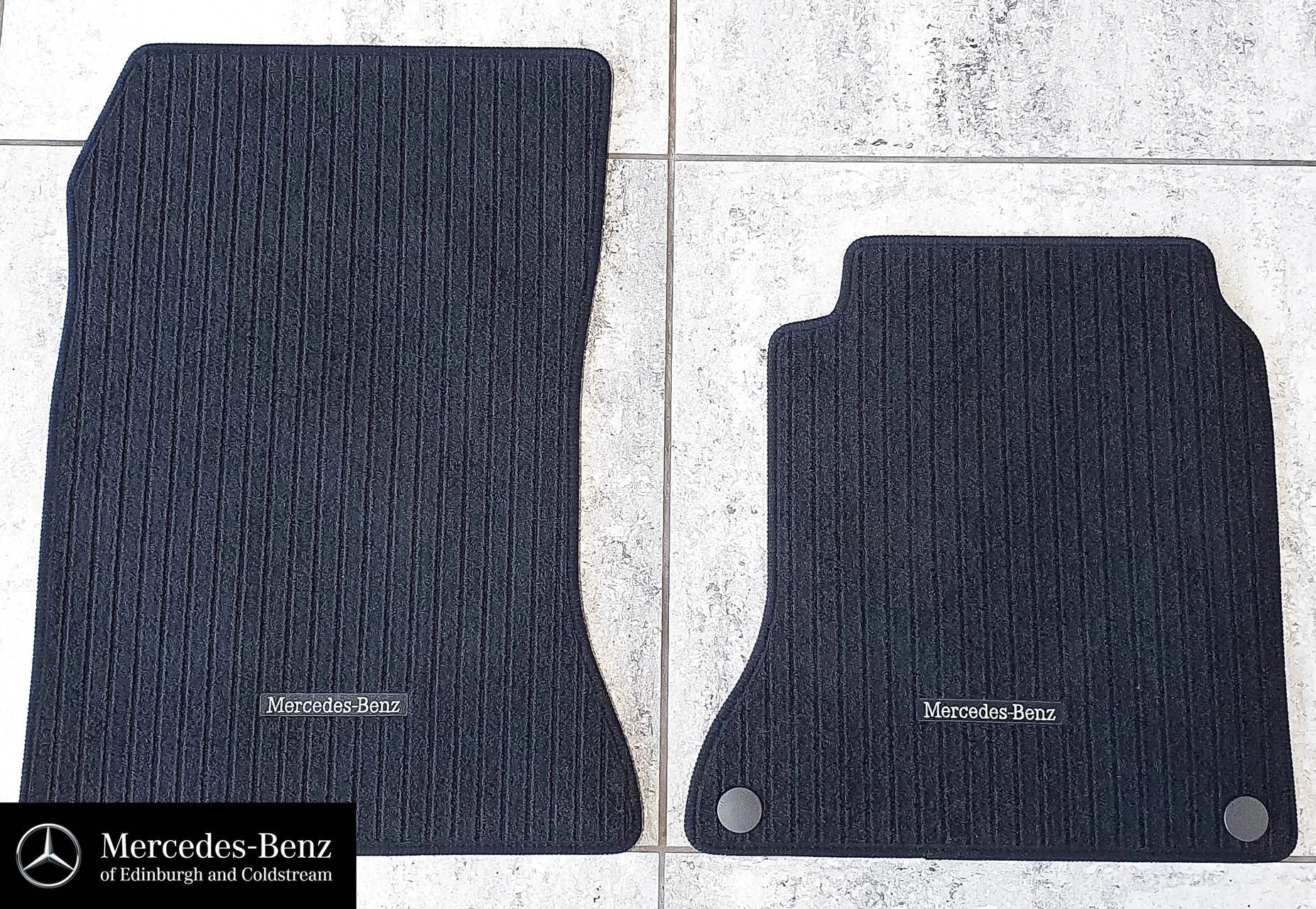 GenuineMercedes-BenzBlackRibbedCarpetMats-2-PieceFrontOnlyA-Class,B-Class,CLA,GLA