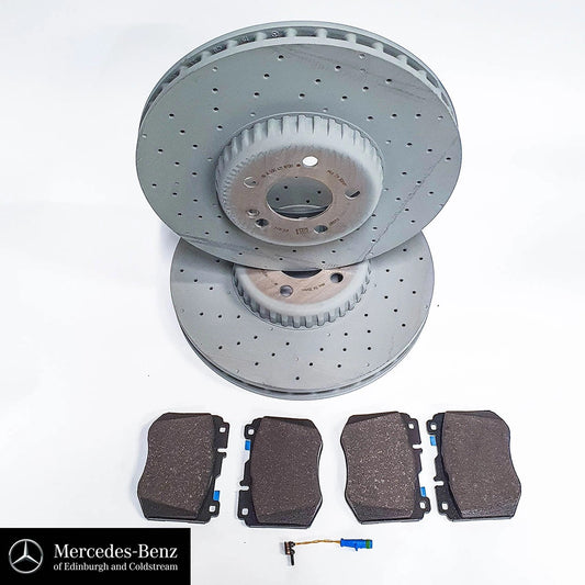GenuineMercedes-BenzBrakePads&DiscsWithWearSensor-FRONT-205C-Class