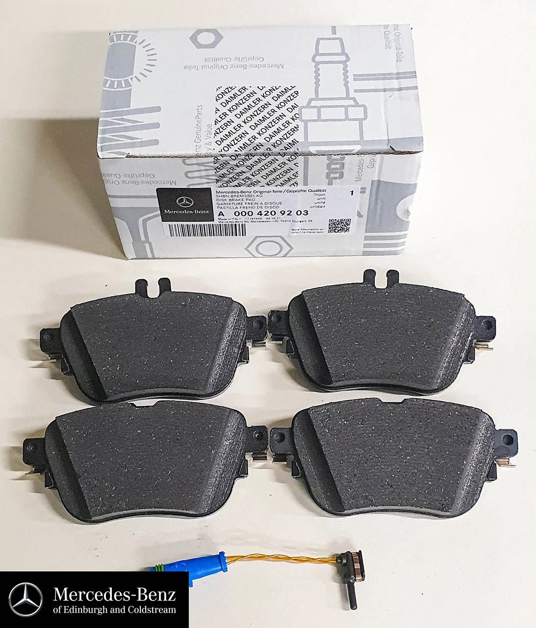 GenuineMercedes-Benzbrakepadsandwearsensor-Rear-EClassW213C238C257
