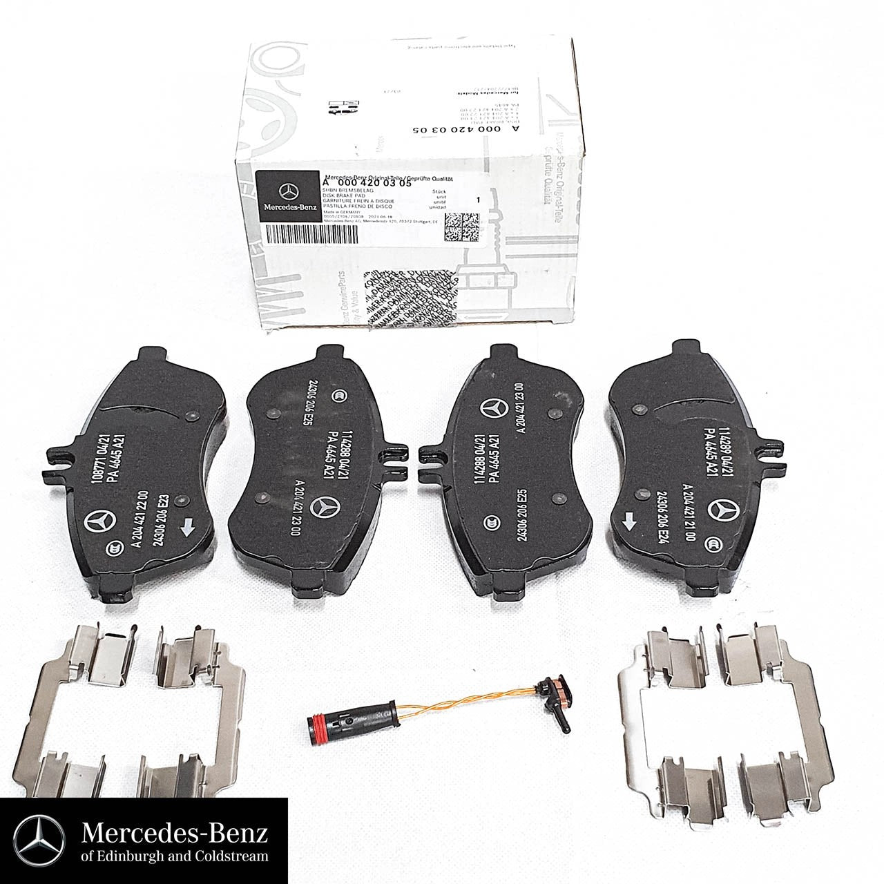 GenuineMercedes-BenzBrakePadsSet-Front-EClass204,212Models