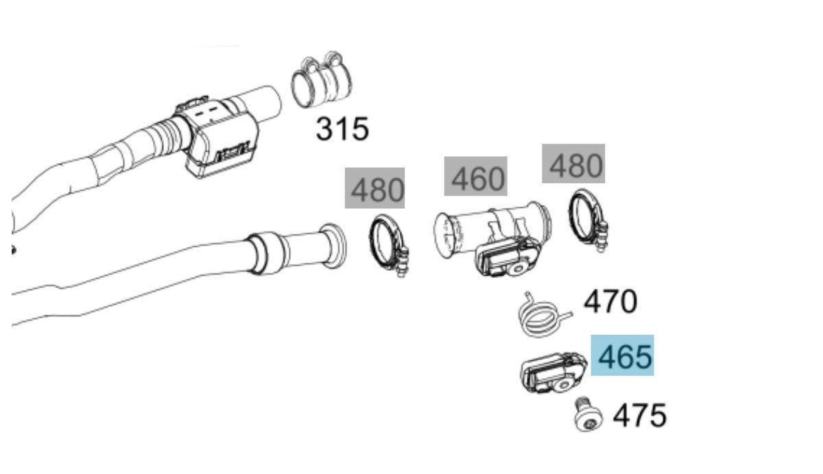 GenuineMercedes-BenzExhaustGasFlapController