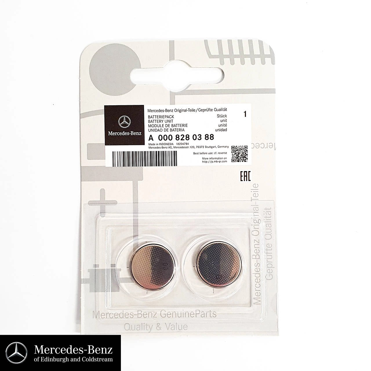 GenuineMercedes-BenzKeyFobBatteryx2