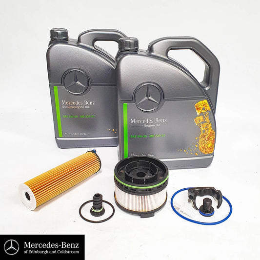 GenuineMercedes-BenzServiceKitCDIDieselOM654Engine-EngineOil&Filter,FuelFilter,ScrewPlug
