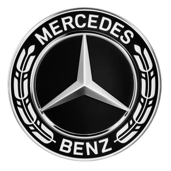 GenuineMercedes-BenzWheelTrimCover-HubCapStarWithLaurelWreath-Black