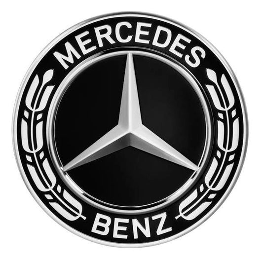 GenuineMercedes-BenzWheelTrimCover-HubCapStarWithLaurelWreath-Black