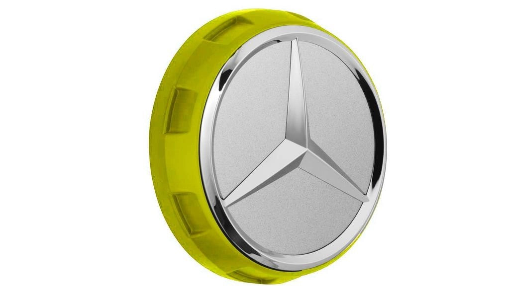 GenuineMercedes-BenzWheelTrimCover-AMGHubCap,Yellow