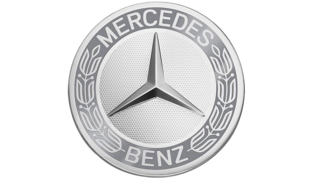 GenuineMercedes-BenzWheelTrimCover-HubCapStarWithLaurelWreath,ClassicDesign-Grey
