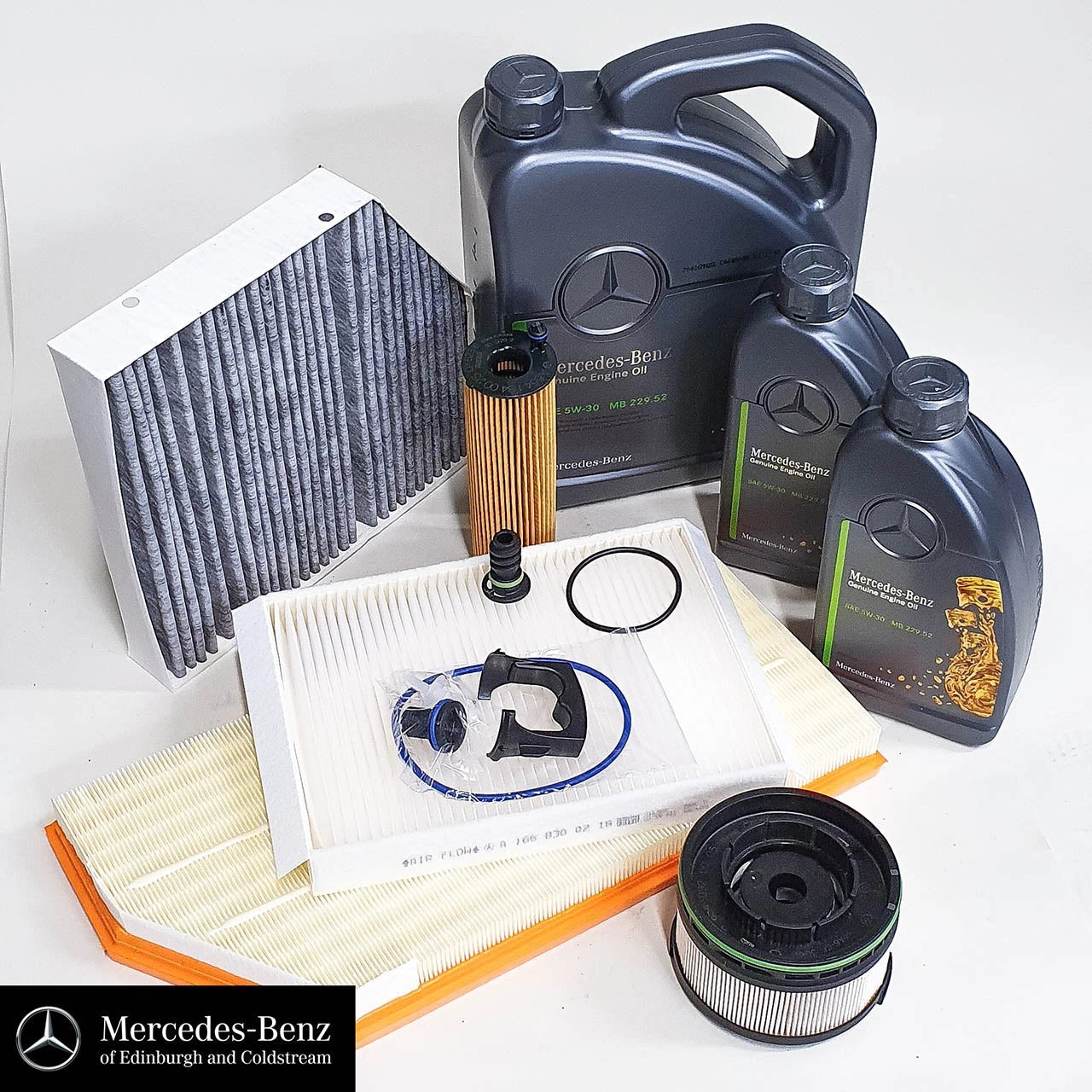GenuineMercedesServiceKitEClassW213OM654DieselEngineOil&Filters-ServiceKit