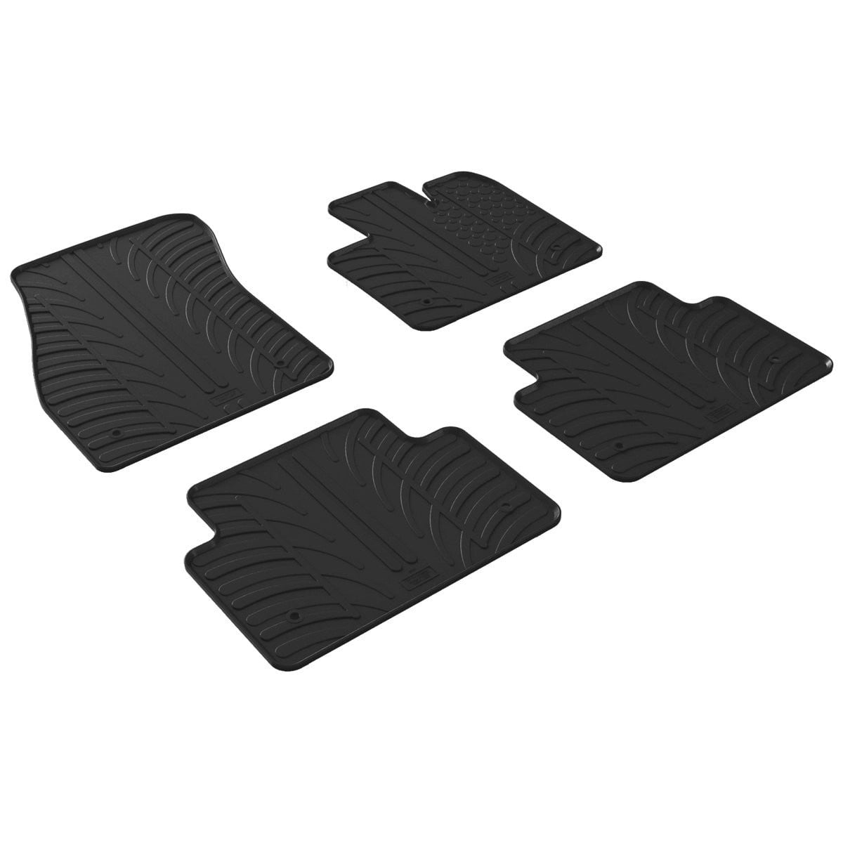 GledringTailoredBlackRubber4PieceFloorMatSettofitLandRoverRangeRoverEvoqueMk.22019-2026