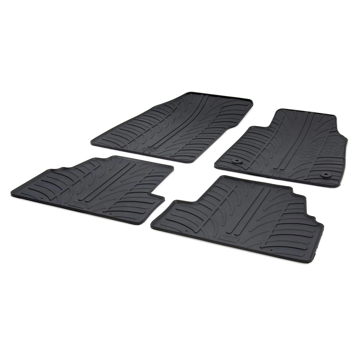 GledringTailoredBlackRubber4PieceFloorMatSettofitVauxhallMokka&MokkaXMk.12012-2019