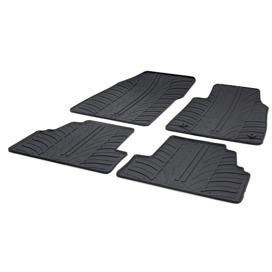 GledringTailoredBlackRubber4PieceFloorMatSettofitVauxhallMokka&MokkaXMk.12012-2019