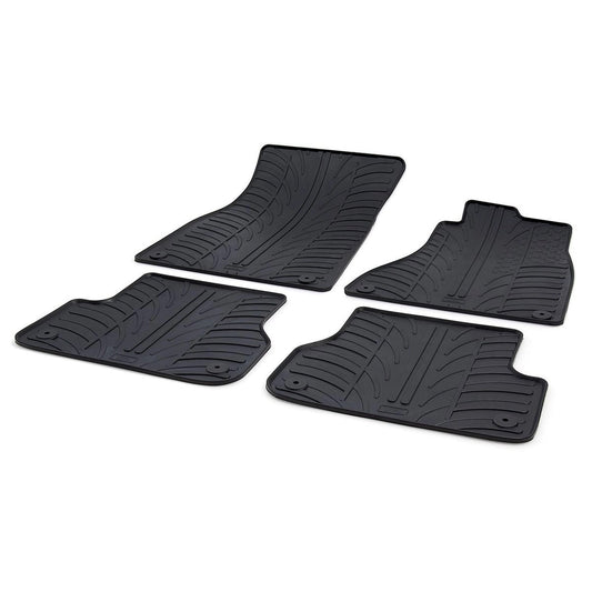 GledringTailoredBlackRubber4PieceFloorMatSettofitAudiA6Saloon&A6Avant(C7)2011-2018