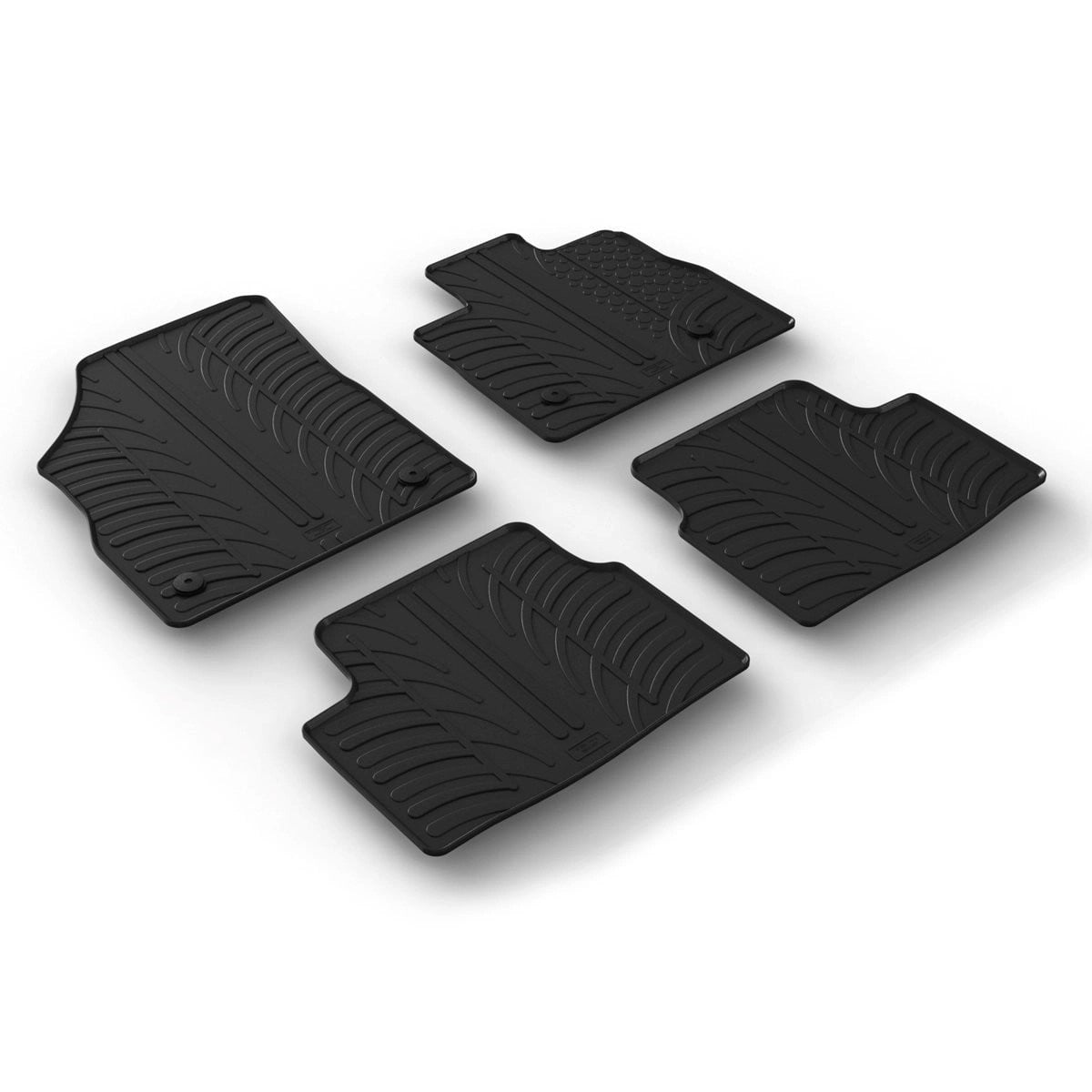 GledringTailoredBlackRubber4PieceFloorMatSettofitVauxhallAstraHatchback&SportsTourer(K)Mk.72016-2021